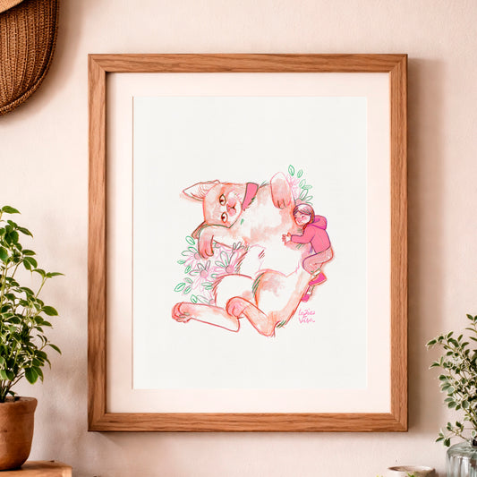 Colección "abrazo mi gato" Póster Daisy