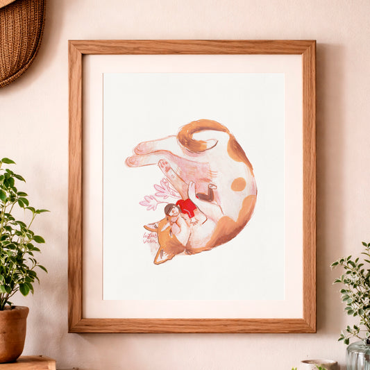 Colección "abrazo mi gato" Póster Dalia